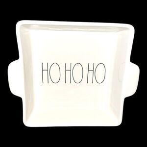 Rae Dunn Christmas HO HO HO Square 9x9 Baker